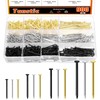 Tanstic Finishing Nails Nail Assortment Kit, Wood Nails Picture Hanging