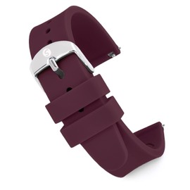 Speidel Replacement Scrub Silicone Watchband for Nurses, Doctors, Students in 18mm Wine