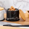 NHKRTE Marble Sugar Bowl with Lid & Spoon, Sugar Container