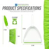 Dustpan and Brush Set , Choose Your Colour (Green)