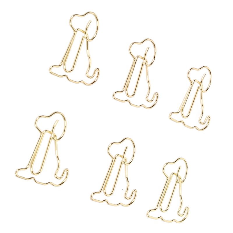 100pcs Dog Shape Paper Clips Improved Slip Resistance Rust Proof