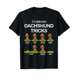 Thick Headed Dog - Funny Long Hair Dachshund for Christmas T-Shirt