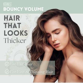 BOTANIST Organic Shampoo for Women & Men, Curly Hair Shampoo for Dry, Damaged Hair with Natural Protein, Collagen, Keratin& Ceramide from Japan, Silicone& Sulfate Free 15.5 Fl Oz PEONY& ORANGE BLOSSOM