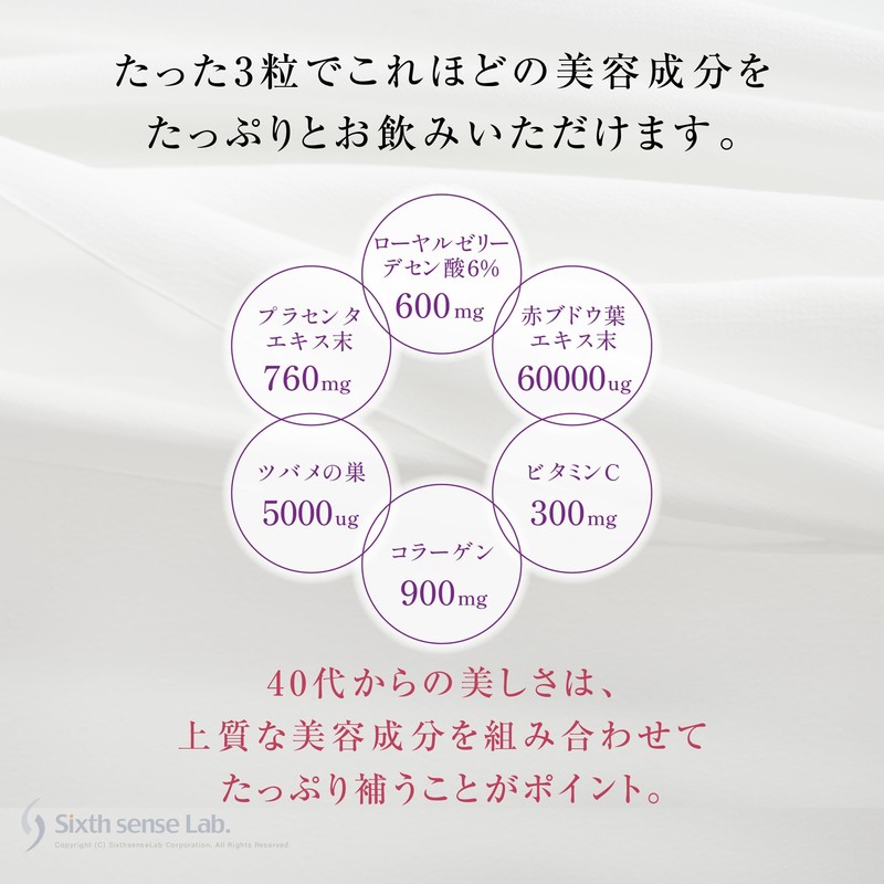 TUMUYUI 【美の宝箱】お得な3袋セット※ 女性向け 大人の美容サプリ 和漢成分＋スーパーフード 90粒入り×3袋 約3ヶ月分