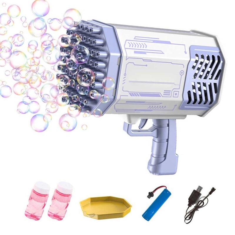 69 Holes Automatic Bubble Maker Kids Outdoor Electric Bubble Machine