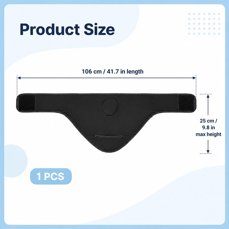 Stoma belt, one size, for men and women, outdoor activities,