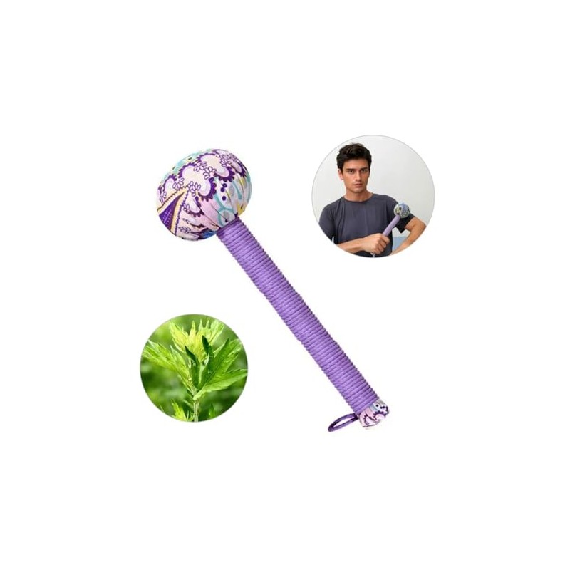 Manual Wormwood Massage Hammer for Back Pain Relief - 12.5