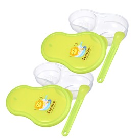 Simba Portable Baby Food Grinder and Storage Case Set (Green, Set of 2)