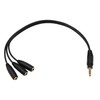 Qaoquda 3.5mm Stereo Audio Splitter Cable 1FT Gold Plated 3.5mm