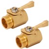 M MINGLE Heavy Duty Brass Garden Hose Shut Off Valve,
