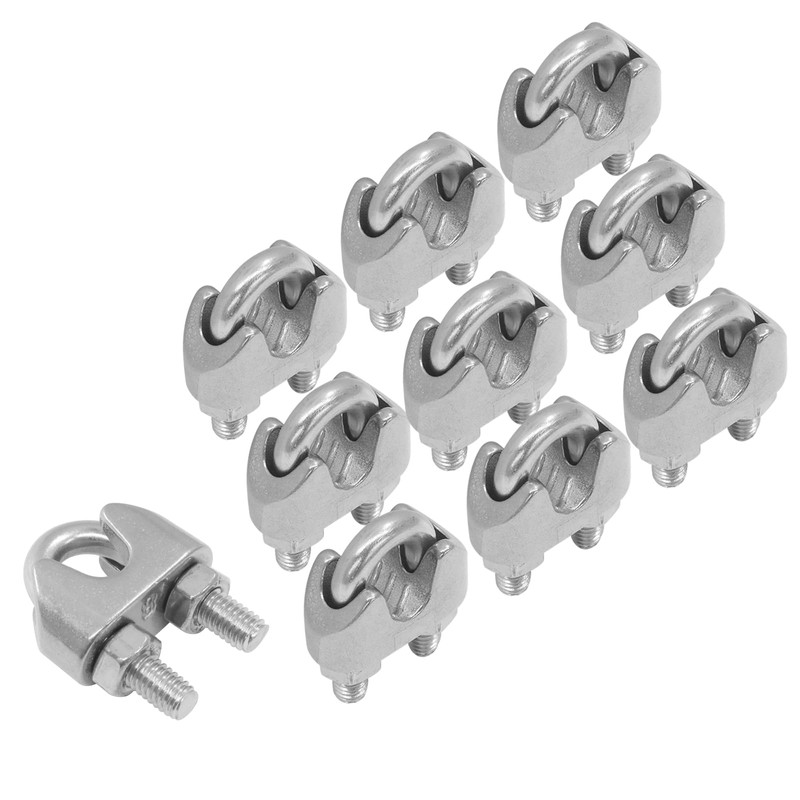 Aracombie 10 Pack 5/16 Inch M8 Stainless Steel Wire Rope