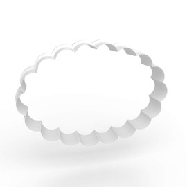 Scalloped Oval Cookie Cutter - 3 Sizes