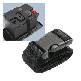 39 Inch Car Battery Tie Down Strap, Auto Battery Adjustable Buckle Strap, Trailer Battery Hold Down Strap with Quick Release Buckle, Battery Box Strap for Cars, SUVs, Boats (1 PCS)