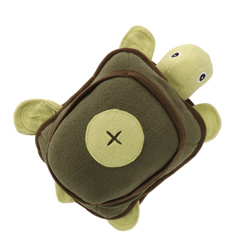 Dog Sniffing Training Toy Squeaky Plush Turtle Shape Interactive Bite