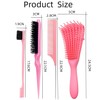 Hair Brush with Hair Styling Comb Set, Detangling Hair Brushes