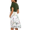 WOOXIO WOOXIO Women's Short Sleeve Maternity Dress Patchwork Pregnancy Clothes