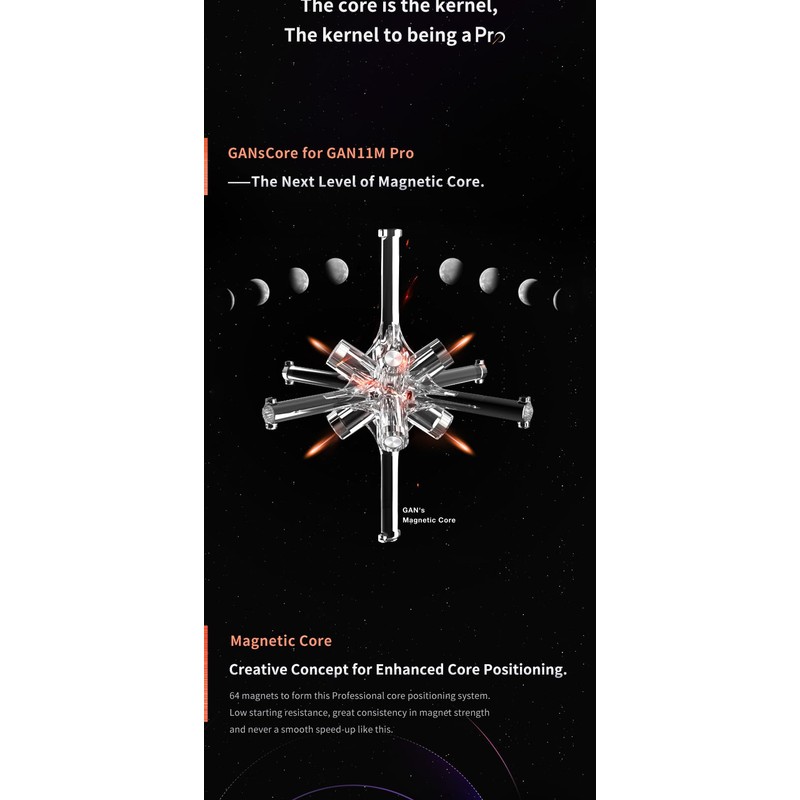 Bukefuno GAN 11 M Pro 3x3 Magnetic Speed Rubik's Cube,