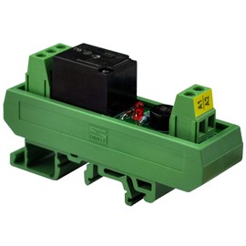 Electronics-Salon AC/DC 5V Slim DIN Rail Mount 10Amp SPDT Power Relay Interface Module, JS1-5V-F.