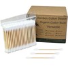 Egaageoi 500 Count Bamboo Cotton Swabs - Eco-Friendly Cotton Buds