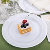bUCLA 30PCS Silver Plastic Dinner Plates - Premium Heavy Duty