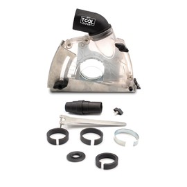 Dust Extraction Cutting Guard, Expert Professional Dust Control for 115mm/4.5" and 125mm/5" Angle Grinders, Dust Removal System for Mortar Masonry Brick Raking, Wall Chasing