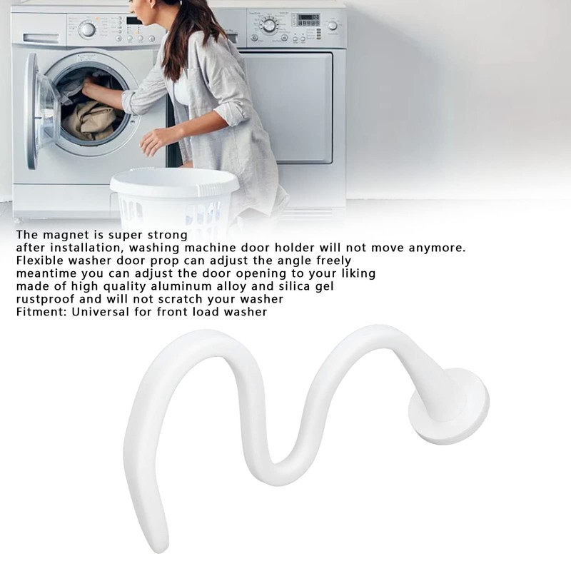 CYSFETENA Flexible Front Loader Washing Machine Door Support, Magnetic Washing