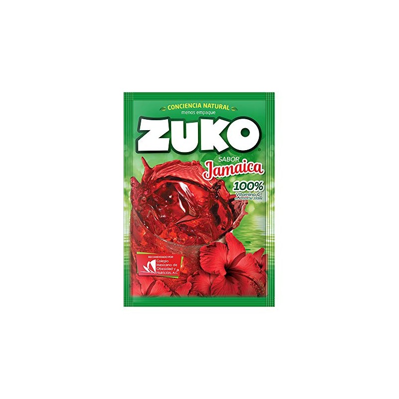 3 x zuko jamaica no sugar needed drink mix packs