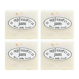 Thailand Original JAM Rice Milk Soap 65gX4 pack rice soap bath soap collagen soap