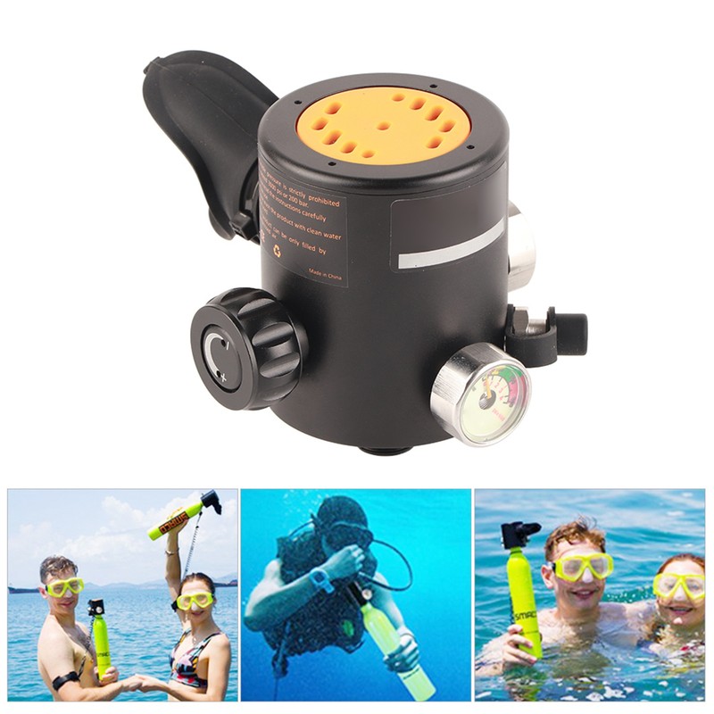 SMACO S500 Aviation Aluminum Scuba Diving Valve Snorkeling Respirator Refill