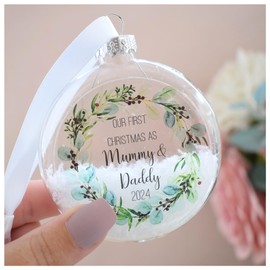 First Christmas as Mummy & Daddy 2023 Decoration. New Parents Tree Bauble Ornament. Handmade Keepsake