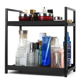 Make up Organizer Badezimmer Organizer, Schminktisch Organizer Aufbewahrung, 2 Schichten Kosmetik Organizer für Küche Kommode Badezimmer-Organizer Makeup Beauty Skin Care Organizers Aufbewahrung