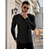 Ekouaer Thermal Undershirts for Men Long Sleeves Loungewear Casual Ribbed