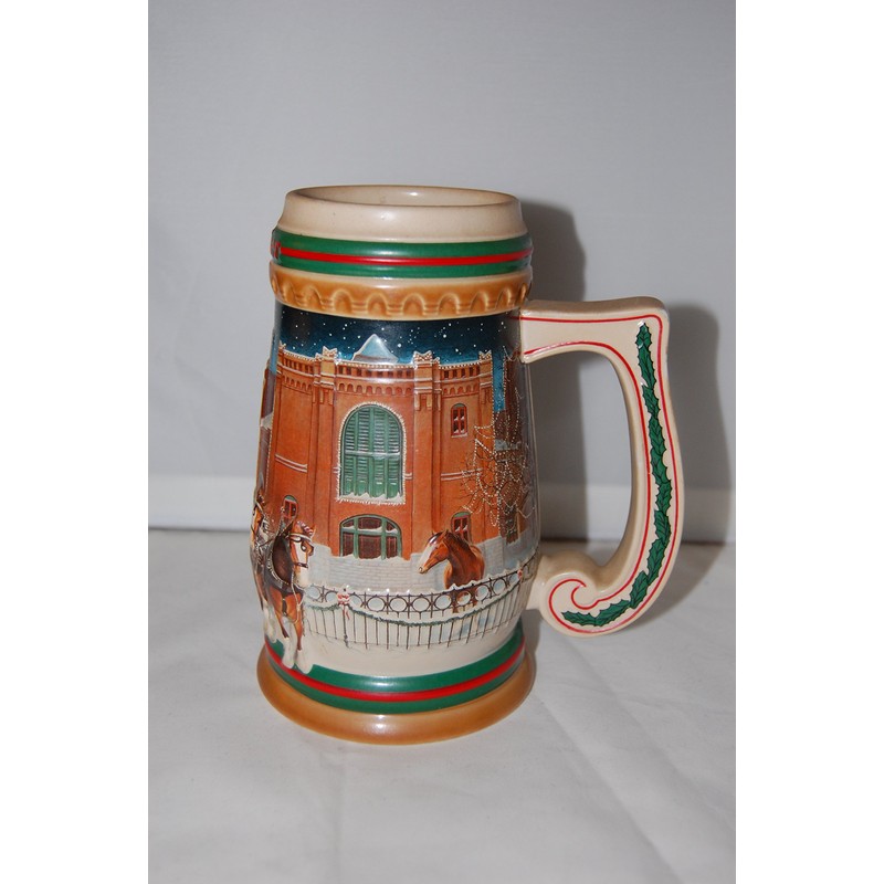 1997 Budweiser Holiday Stein Home for the Holidays