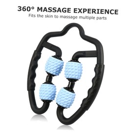 Healeved Trigger Point Foam Roller Muscle Massage Roller Anti Massager Muscle Roller Stick Leg Roller Handheld Massager Leg Muscle Relaxer Auxiliary Supplies Deep Fitness