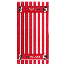 Freiburg SC Bath Towel Stripes White/Red