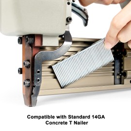 KIMSING 14 Gauge 1-1/2'' Length Concrete Nails Concrete T-Nails for Concrete Nailers Smooth Shank 800 PCS/BOX