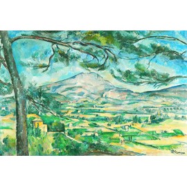 Mini Wooden Jigsaw Puzzle for Adults - Montaigne Sainte-Victoire with Large Pine, 50 Unique Wooden Pieces by Nautilus Puzzles