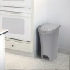 Hefty 12 Gallon Trash Can, Plastic Slim Lockable Step On