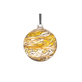 Wedding Gift Friendship Ball, 10cm, gold, gift boxed with ribbon and gift tag