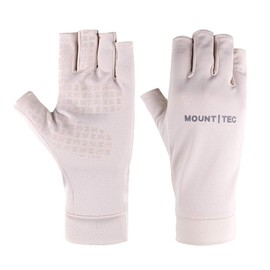 Mount Tec Guantes sin dedos para mujer con protección UV UPF 50+ para pesca, conducción, senderismo, correr, navegación, actividades al aire libre (rosa, XS)