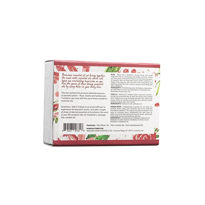 Woolzies Essential Oils Set - 100% Pure, Therapeutic Grade for
