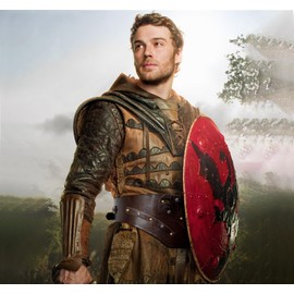 keland Viking Belt Wide Medieval Belt Leather Armour Belt for Men and Women, Brown 2