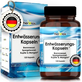 Introductory Offer* Dewatering Capsules Pack of 120 - 2 Month Supply, Aqua Balance with Nettle, Asparagus Root & Birch Leaves, Magnesium & Manganese - Laboratory Tested & Vegan, Nettle Capsules