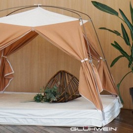 Glühwein Premium Cotton Heating Tent (Toast) - Cold & Wind Protection, Draft Insulation, Heating Item Queen