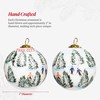 Art Studio Company - Hand Painted Christmas Ornament, Blown Glass,