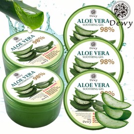 Dewy Real Moisturizing Aloe Vera Soothing Gel 98% 300g x 5 / 듀이 Dewy 리얼촉촉 알로에베라 수딩젤98% 300gX5개