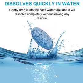 Car Windshield Washer Fluid Tablets 100 Pcs, Car Screenwash Tablets, Solid Concentrated Car Wash, Screen Wash Tablets, Suitable For All Glass, 1 Piece Makes 1 Gallons