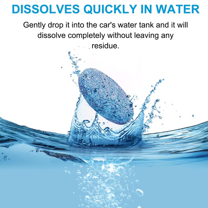 Car Windshield Washer Fluid Tablets 100 Pcs, Car Screenwash Tablets,