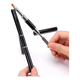 Layana Pincel Para Uñas Polygel/acrigel Doble Con Espátula 3 Pzas