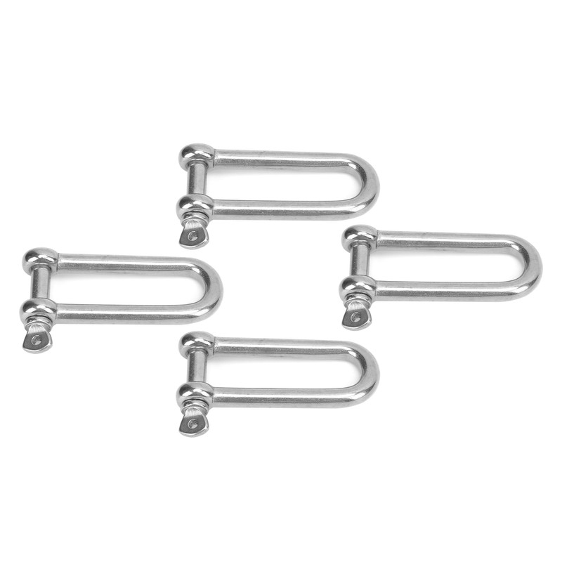 4pcs Stainless Steel U Type Shackle Lengthen U Sling Screws